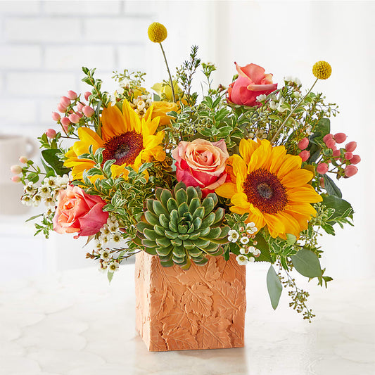 Sunflower Season Bouquet –  Luxe Arrangements, Agawam MA