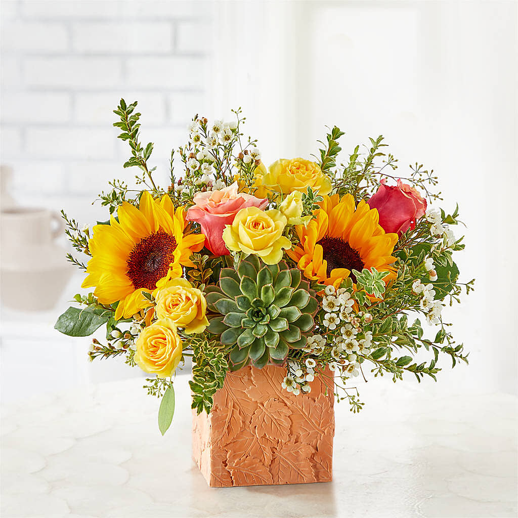 Sunflower Season Bouquet –  Luxe Arrangements, Agawam MA