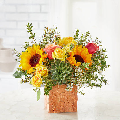 Sunflower Season Bouquet –  Luxe Arrangements, Agawam MA