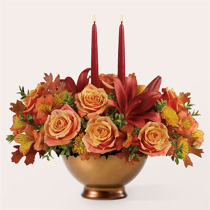 Harvest Table Centerpiece –  Luxe Arrangements, Agawam MA