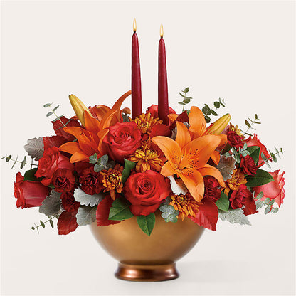 Fruits of Fall Centerpiece –  Luxe Arrangements, Agawam MA