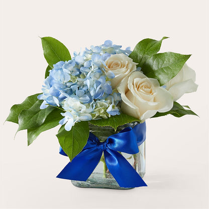 Sky Blue Delight Bouquet –  Luxe Arrangements, Agawam MA