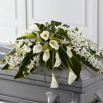 Angel Wings Casket Spray –  Luxe Arrangements, Agawam MA