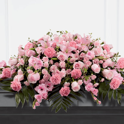 Garden of Comfort Casket Spray (Standard) –  Luxe Arrangements, Agawam MA
