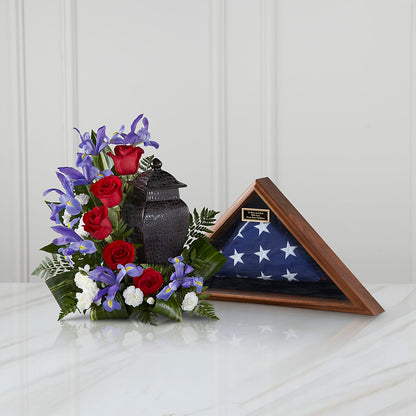 Patriotic Tribute Arrangement –  Luxe Arrangements, Agawam MA