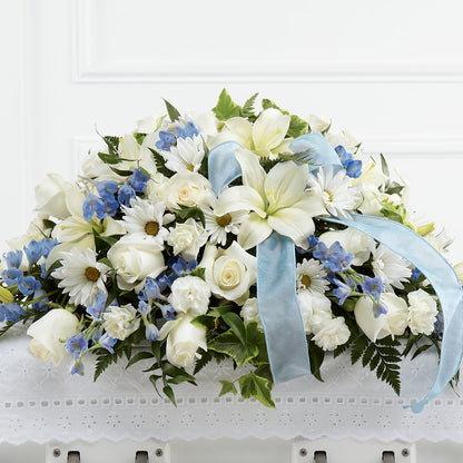 Tender Treasure Casket Spray –  Luxe Arrangements, Agawam MA