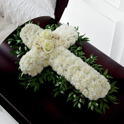 Peaceful Memories Casket Spray (Standard) –  Luxe Arrangements, Agawam MA