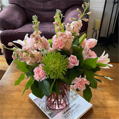 Pretty in Pink Bouquet –  Luxe Arrangements, Agawam MA