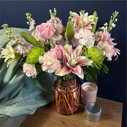 Pretty in Pink Bouquet –  Luxe Arrangements, Agawam MA