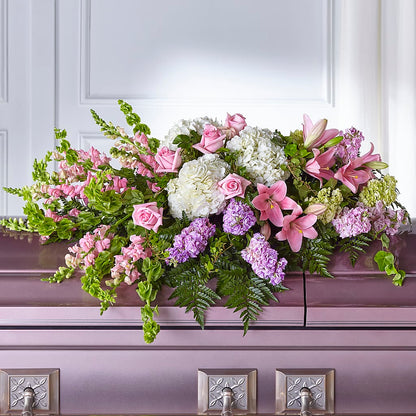 Life's Gratitude Casket Spray –  Luxe Arrangements, Agawam MA