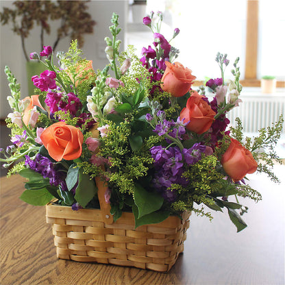 Garden of Life Basket –  Luxe Arrangements, Agawam MA