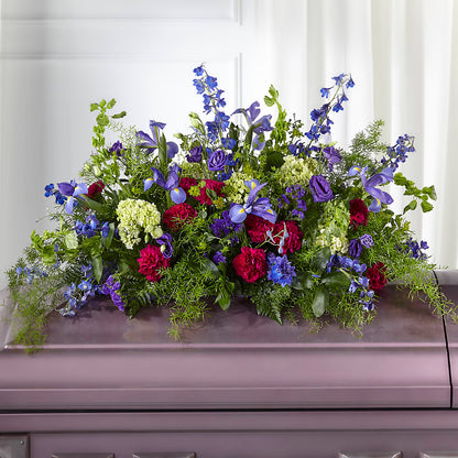 Always Treasured Casket Spray –  Luxe Arrangements, Agawam MA