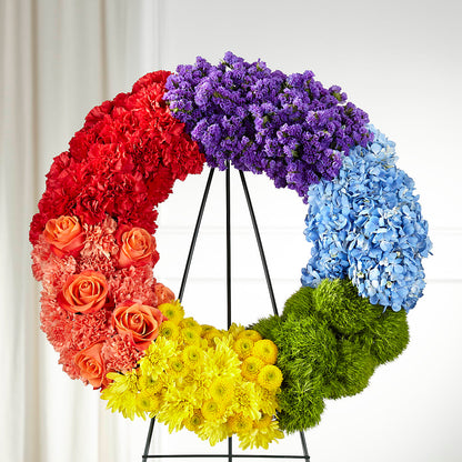 Circle of Love Wreath –  Luxe Arrangements, Agawam MA