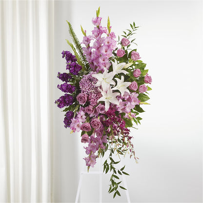 Never Alone Standing Spray –  Luxe Arrangements, Agawam MA