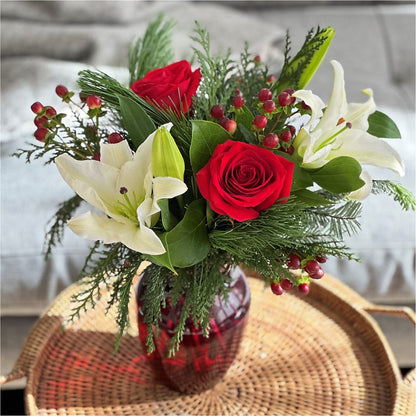 Evergreen Delight Bouquet –  Luxe Arrangements, Agawam MA