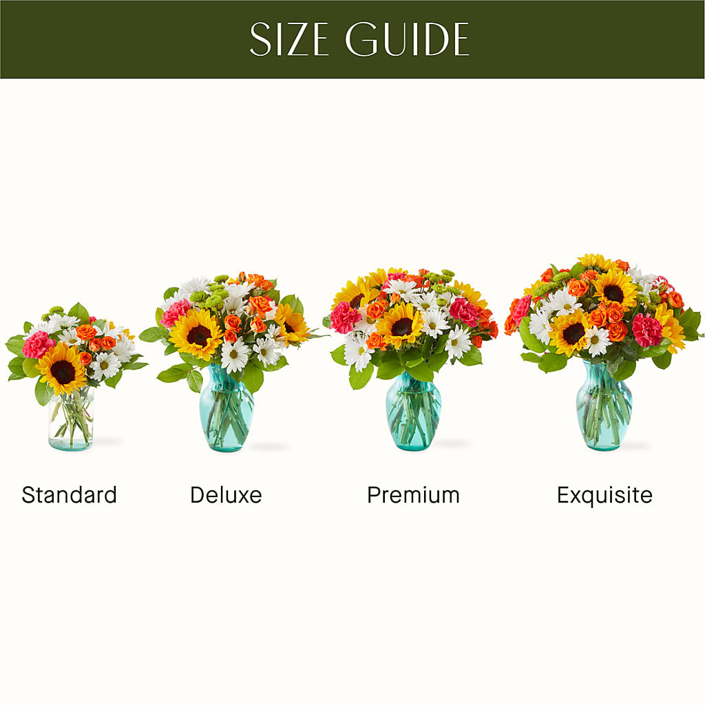Sun-drenched Blooms Bouquet –  Luxe Arrangements, Agawam MA