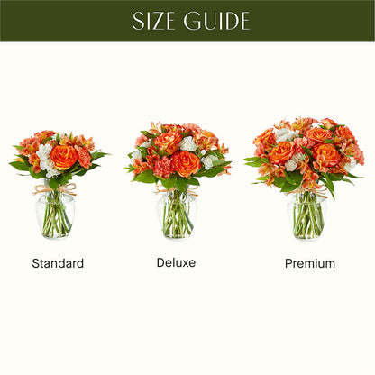 Apricot Glow Bouquet –  Luxe Arrangements, Agawam MA
