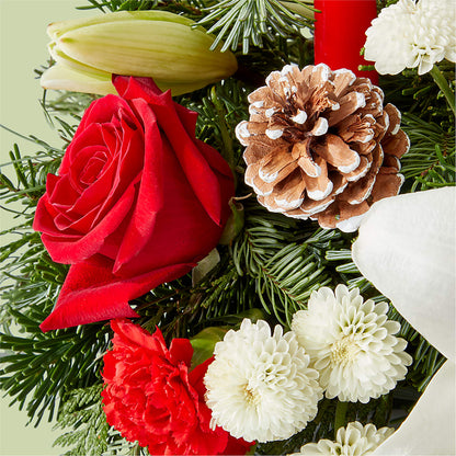 Seasonal Festivities Centerpiece –  Luxe Arrangements, Agawam MA
