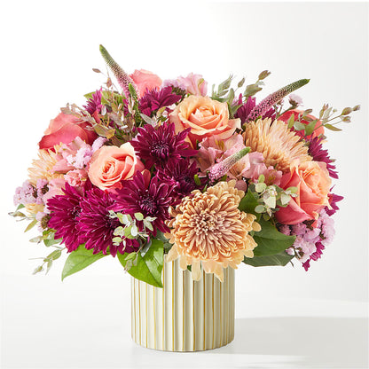 Berry Cobbler Bouquet with Ivory Vase –  Luxe Arrangements, Agawam MA