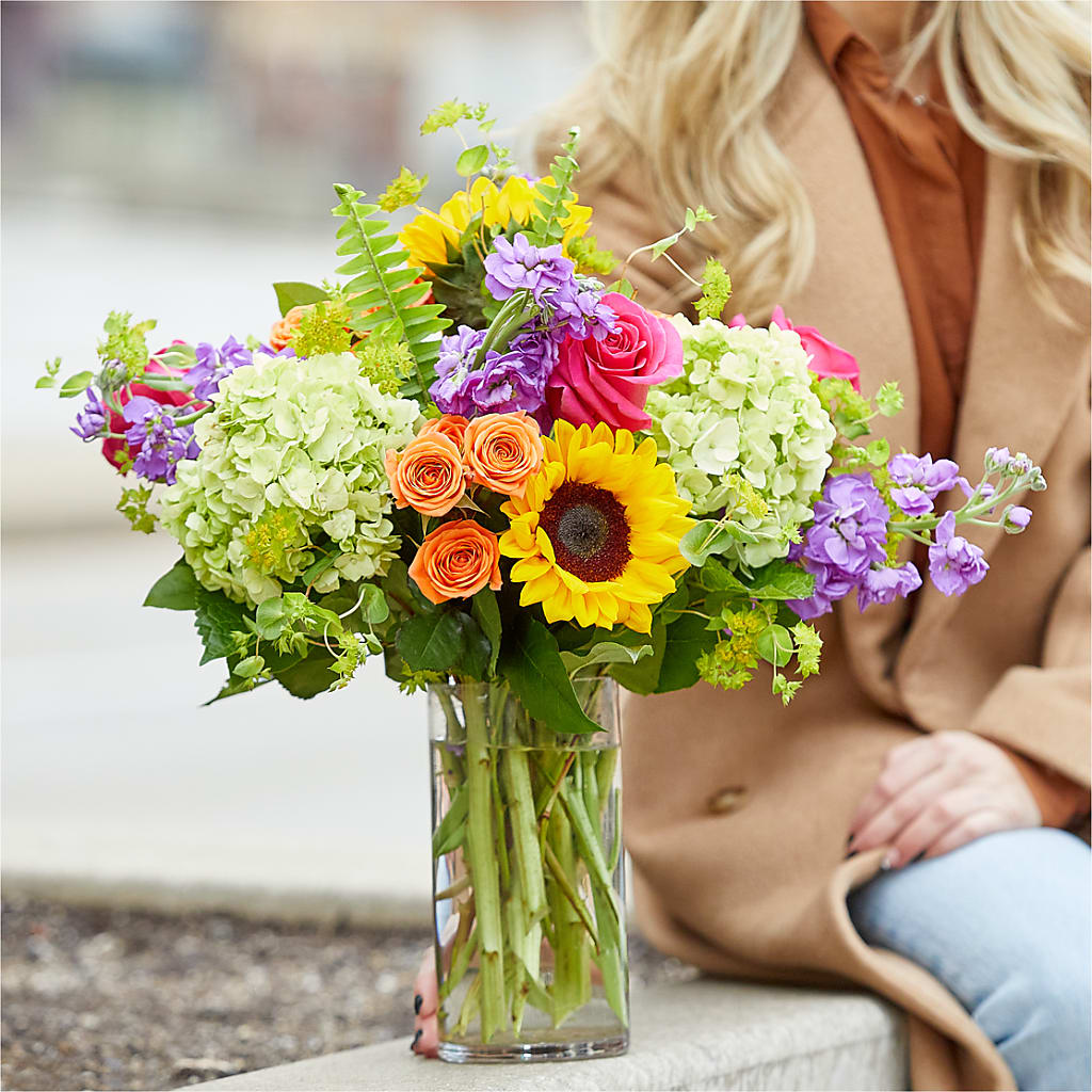 Vibrant Greetings Bouquet –  Luxe Arrangements, Agawam MA
