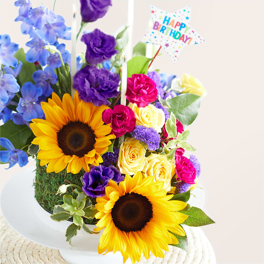 Star of the Day Floral Cake –  Luxe Arrangements, Agawam MA