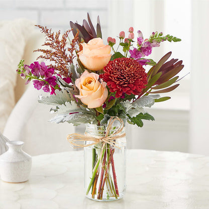 Moody Hues Bouquet –  Luxe Arrangements, Agawam MA