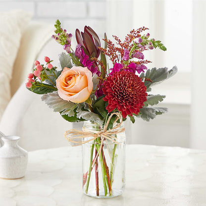 Moody Hues Bouquet –  Luxe Arrangements, Agawam MA