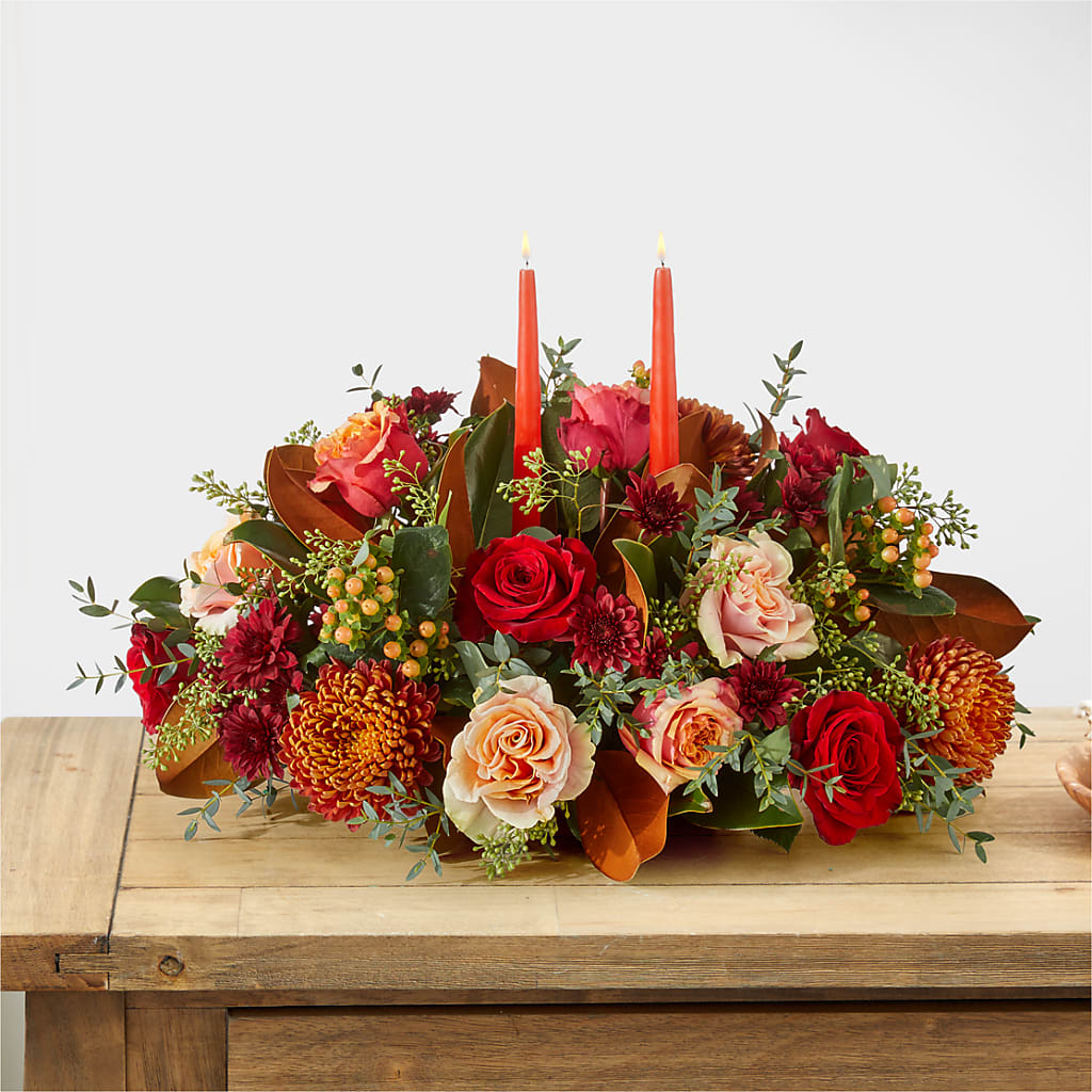 Gather Near Centerpiece –  Luxe Arrangements, Agawam MA