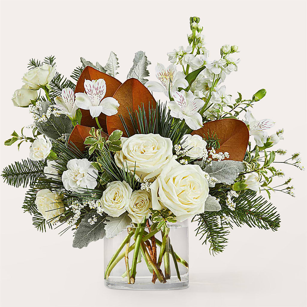Fresh Snowfall Bouquet –  Luxe Arrangements, Agawam MA