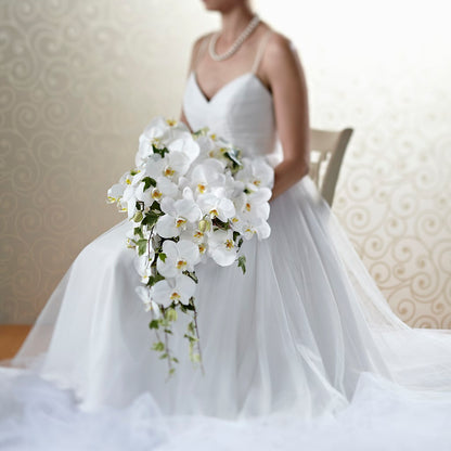 Classic White Bouquet –  Luxe Arrangements, Agawam MA