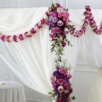 Color & Light Chuppah Decor –  Luxe Arrangements, Agawam MA